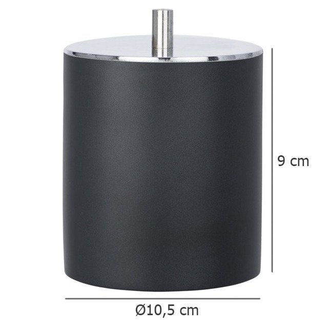 Pojemnik na drobiazgi IDA z tworzywa sztucznego, ozdobne pudełko łazienkowe z pokrywką - WENKO