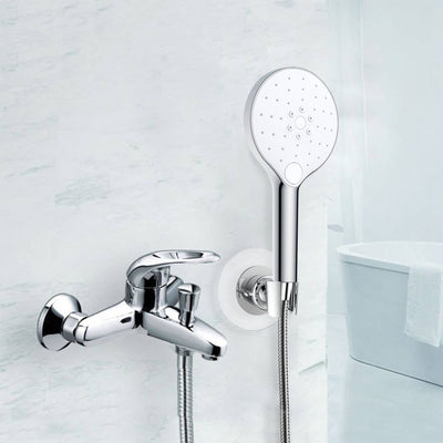 Uchwyt na słuchawkę prysznicową z tworzywa sztucznego, wieszak OSMIO z regulacją kąta - WENKO