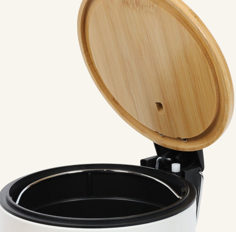 Kosz łazienkowy z bambusem ZETRU, 3 l