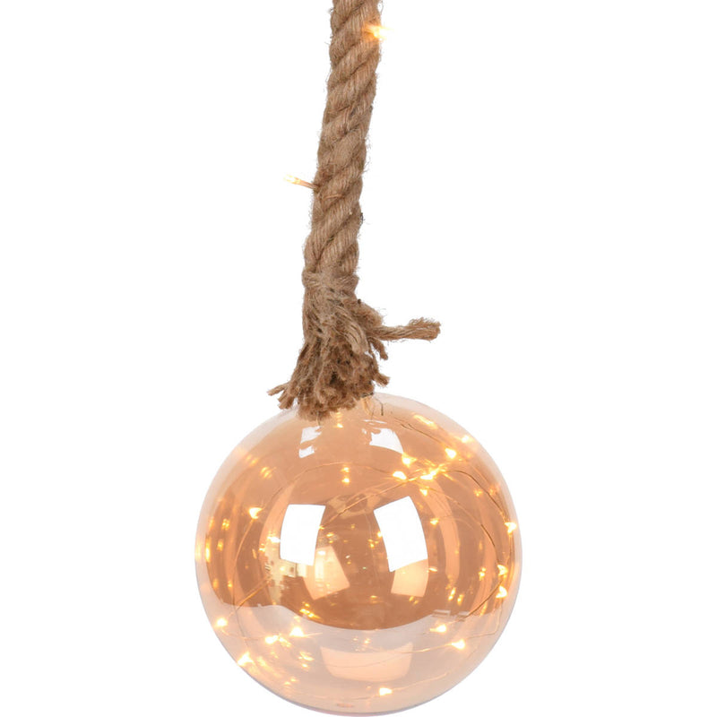Bombka choinkowa LED na sznurze, Ø 15 cm