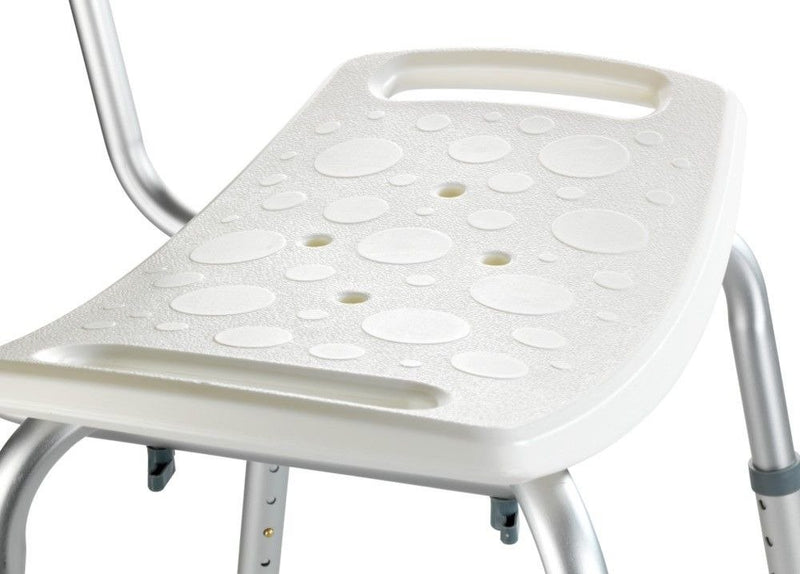 OUTLET Krzesło pod prysznic z oparciem i regulacją 