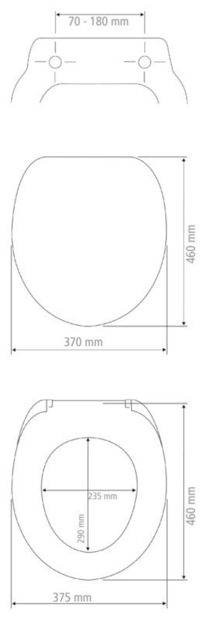 Deska sedesowa VORNO NEO, Duroplast, WENKO