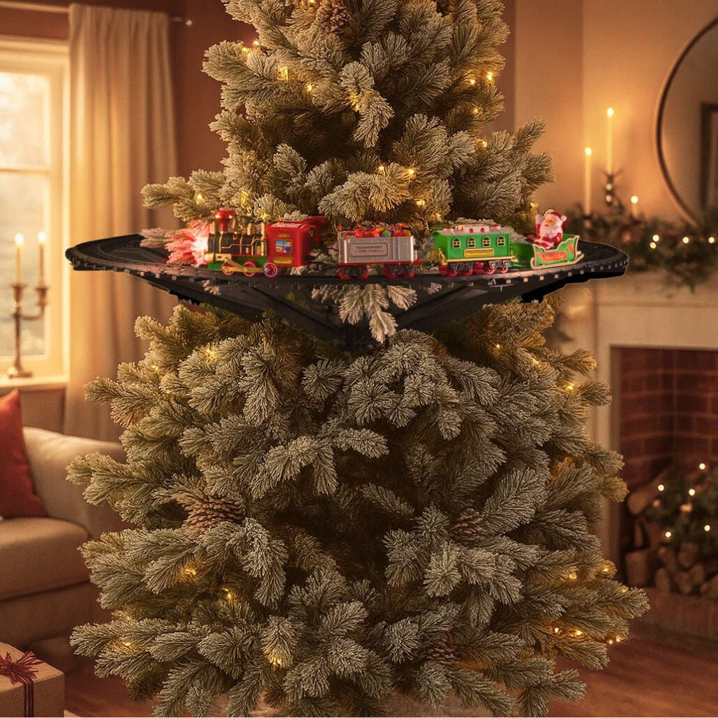 Ozdoba choinkowa - jeżdżący pociąg, 23 elementy