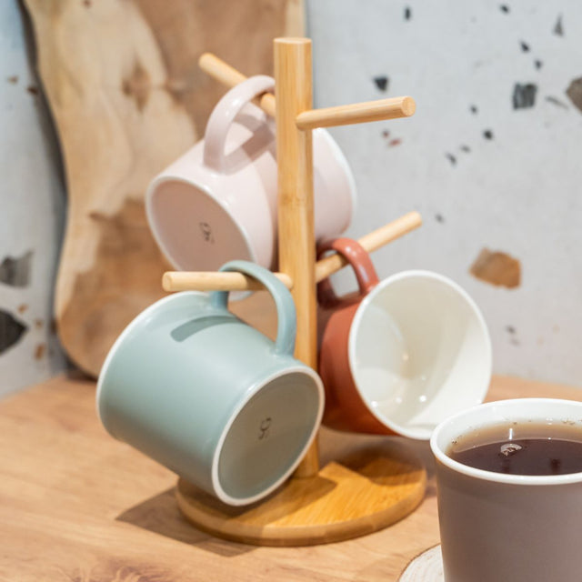 Kubki do gorących napojów NATURE, na stojaku, 380 ml