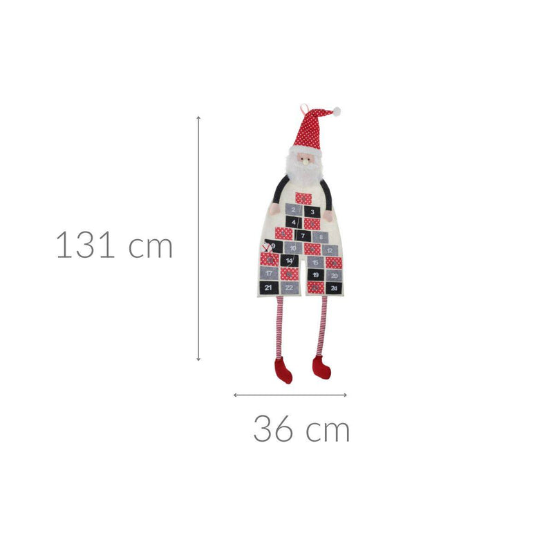 Kalendarz adwentowy Mikołaj, 131 cm