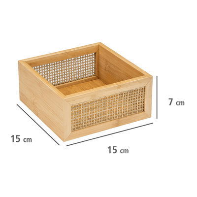 Taca na kosmetki ALLEGRE BAMBOO, 15 x 7 x 15 cm, WENKO