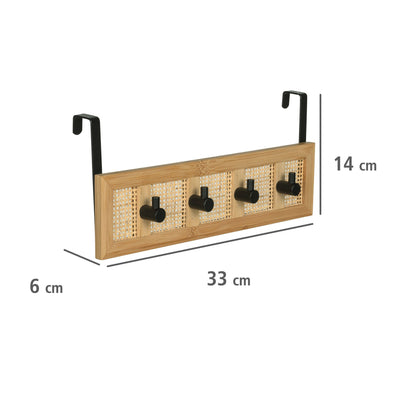 Wieszak na drzwi ALLEGRE BAMBOO, 4 haczyki, WENKO