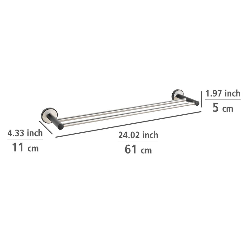 Wieszak łazienkowy DUO UDINE, UV-Loc, 61 cm, 2 uchwyty, WENKO