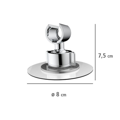 Uchwyt do słuchawki prysznicowej, montaż bez wiercenia, Ø 8 cm, WENKO
