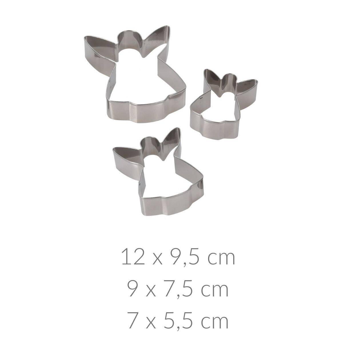 Wykrawaczki do ciastek, motyw świąteczny, 3 sztuki