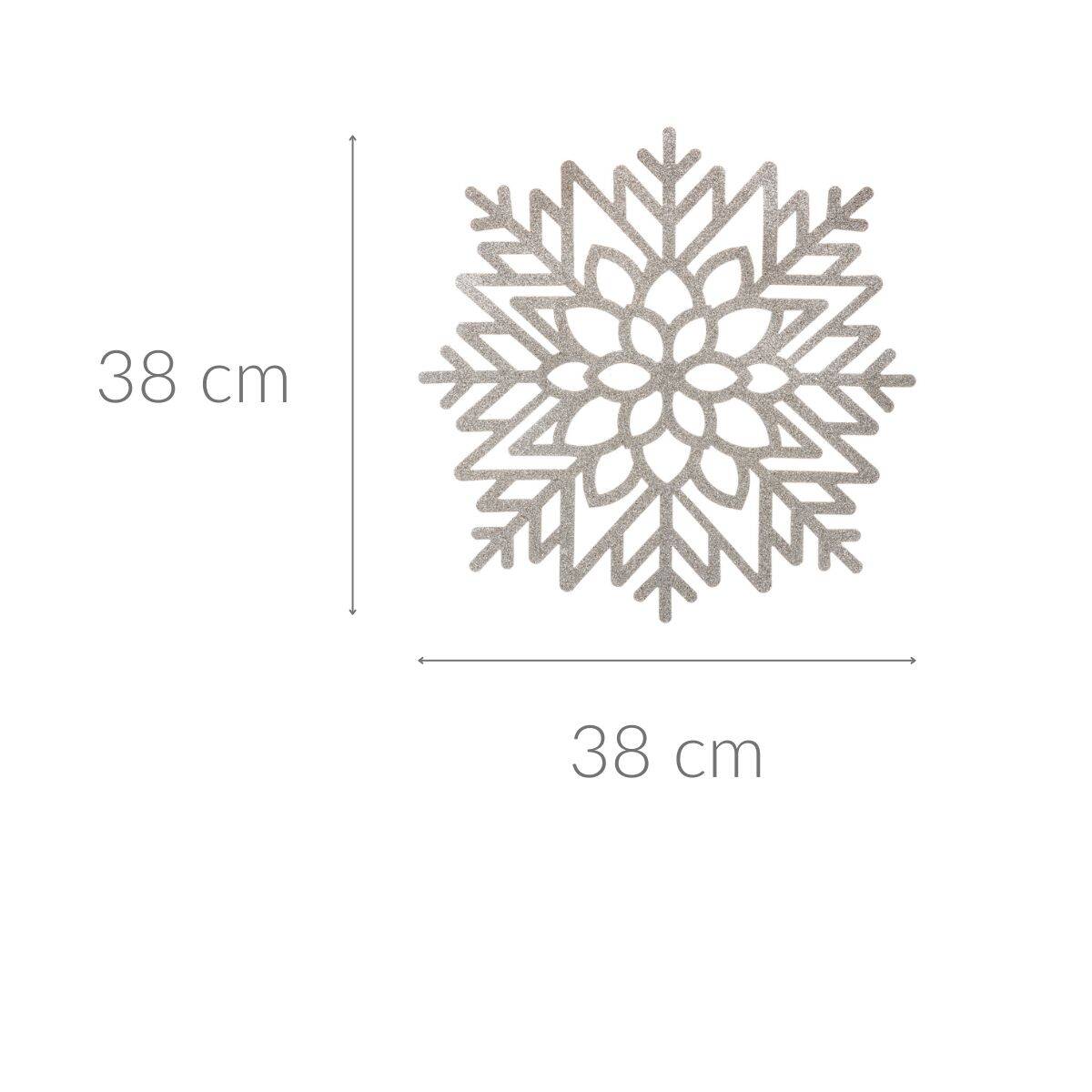 Podkładka na stół z brokatem SNOWFLAKE