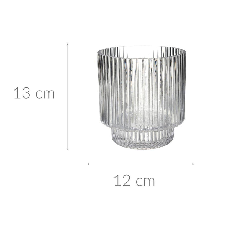 Świecznik na tealighty STRIPES, 13 cm