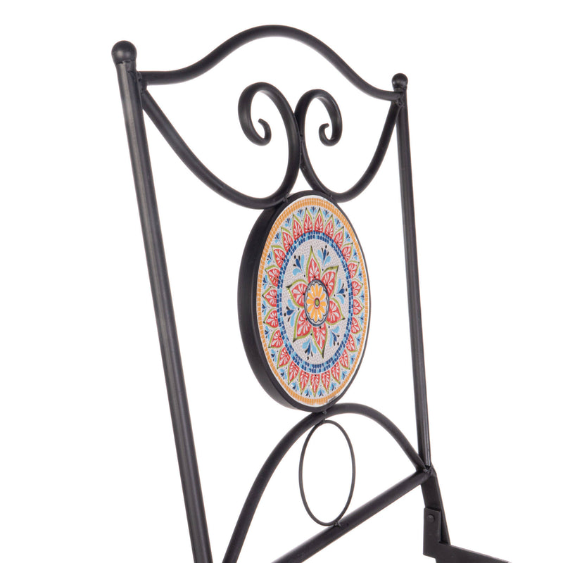 Krzesło ogrodowe z mozaiką, 90 cm