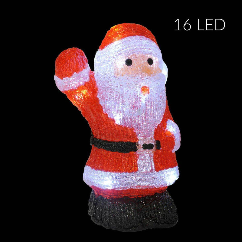 Dekoracja świetlna wewnętrzna Święty Mikołaj, wys. 26cm