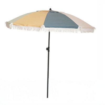 Parasol plażowy z frędzlami, Ø 160 cm