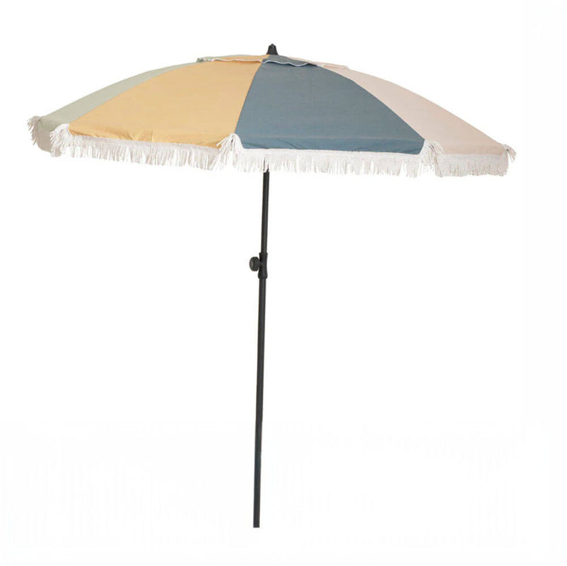 Parasol plażowy z frędzlami, Ø 160 cm