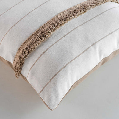 Poduszka ozdobna z frędzlami ALIZEE, bawełna, 40 x 40 cm