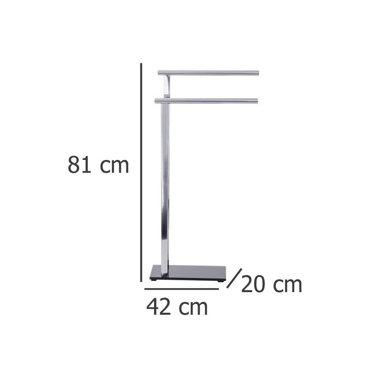 OUTLET Łazienkowy stojak na ręczniki LAVA- 2 ramienny, WENKO
