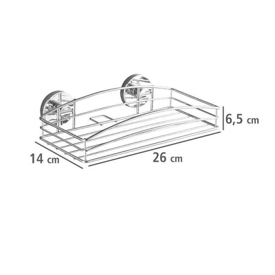 OUTLET Półka łazienkowa Vacuum-Loc - stal chromowana, WENKO