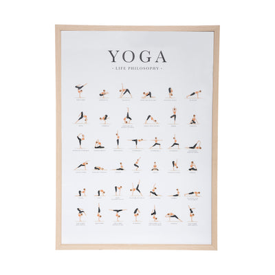 OUTLET Plakat w ramie YOGA, 52 x 72 cm