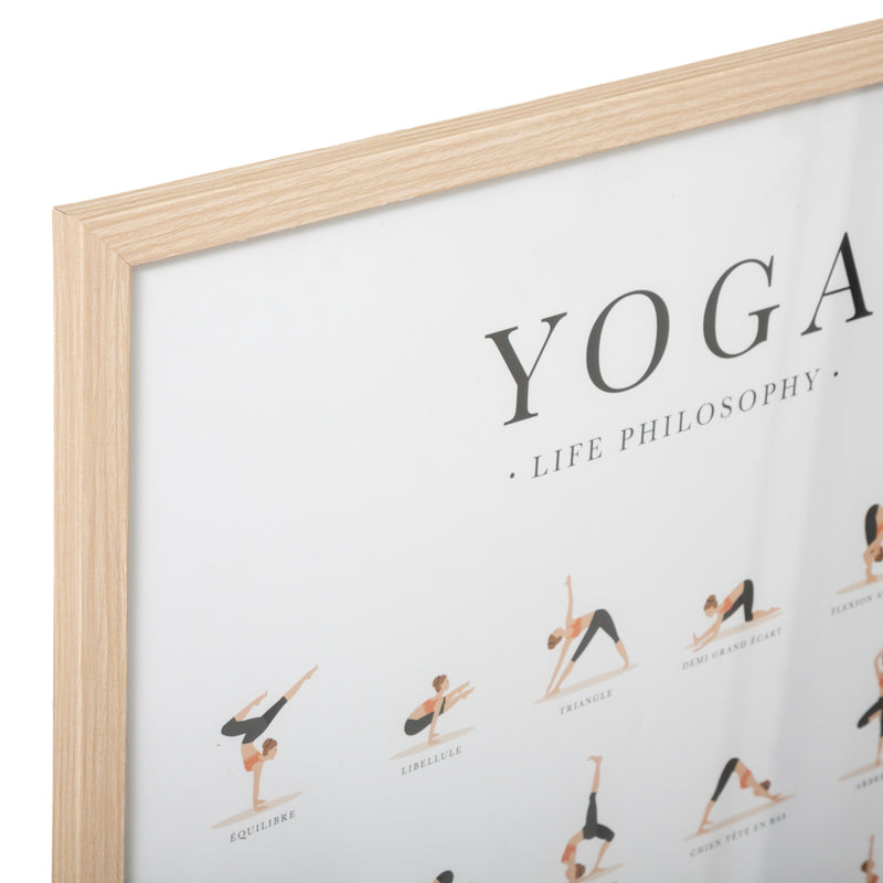 OUTLET Plakat w ramie YOGA, 52 x 72 cm