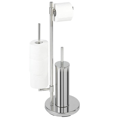 OUTLET Stojak na papier toaletowy i szczotkę do WC, UNIVERSALO NEO - 3 w 1, WENKO