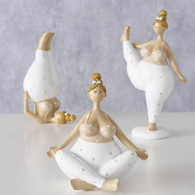Figurka porcelanowa Joga, kobieta, 22 cm