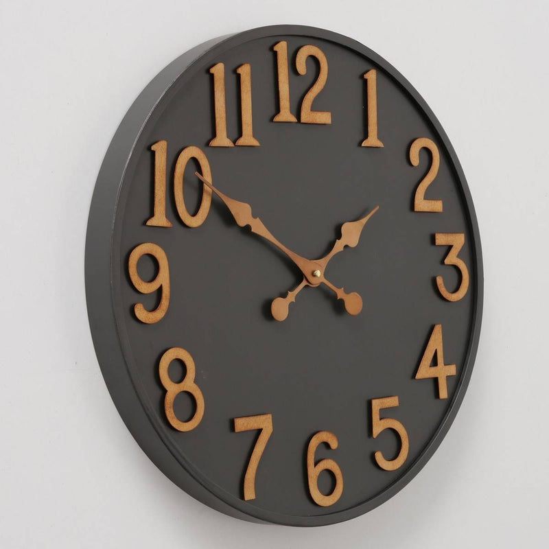 Metalowy zegar ścienny Lincoln, Ø 50 cm