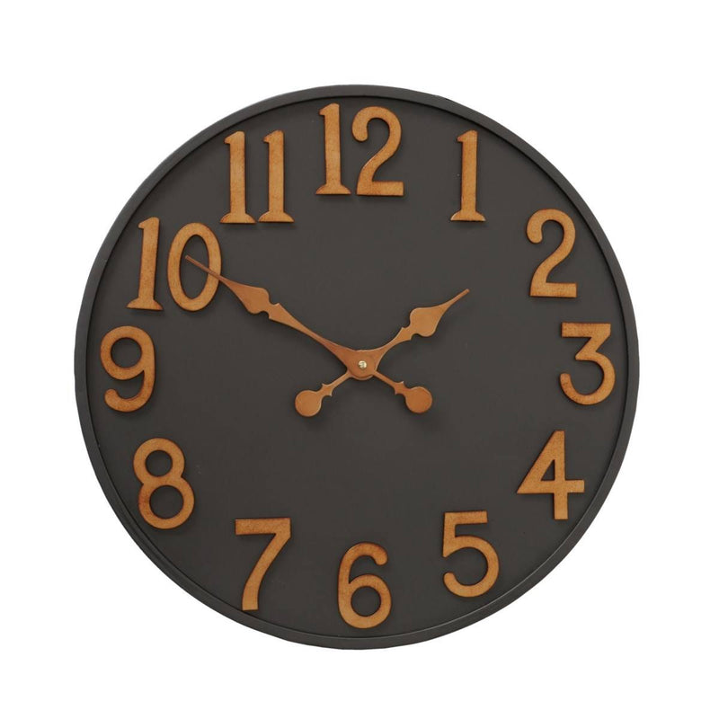 Metalowy zegar ścienny Lincoln, Ø 50 cm
