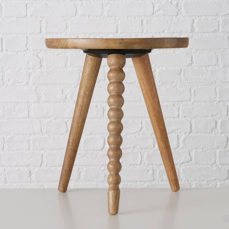 Stolik pomocniczy Bulego, z drewna mango, Ø 35 cm