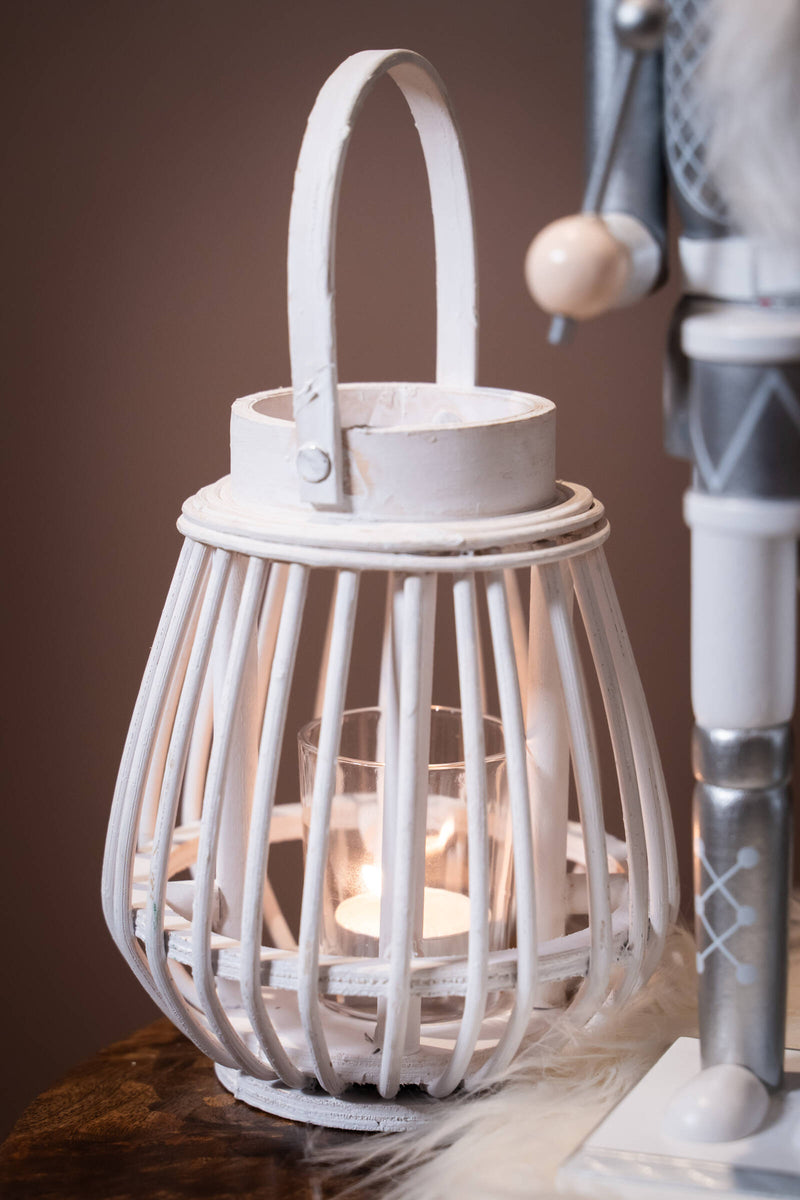 Bambusowy lampion Ilvie, 16 cm, tealight