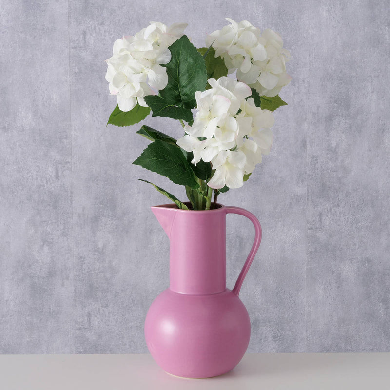 Różowy wazon dekoracyjny Zuky, matowa kamionka, wys. 25 cm