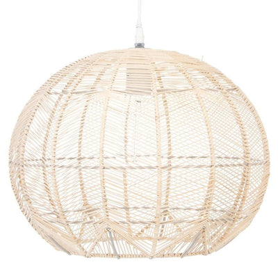 OUTLET Lampa rattanowa nad stół KITA, Ø 38 cm