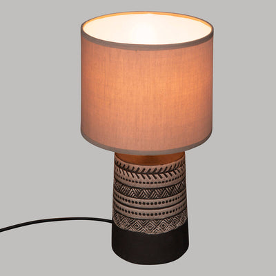 Lampa stołowa LEE, ceramiczna podstawa, 34 cm