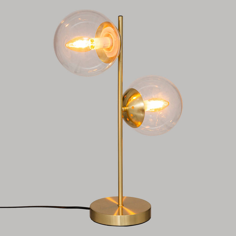 Lampa stołowa złote kule COL, wys. 48 cm
