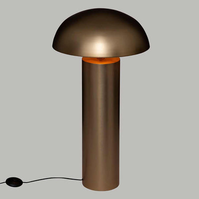 Lampa stojąca do salonu CHAMPI, złota, grzybek, wys. 97 cm