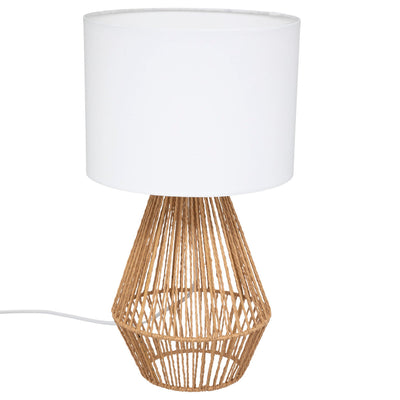 OUTLET Lampa stołowa LILA, podstawa z plecionki, 40 cm