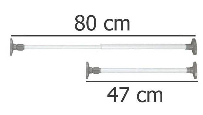 OUTLET Drążek teleskopowy HERKULES, 47 - 80 cm, WENKO