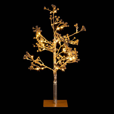 Ozdoba świetlna wewnętrzna, Złote drzewo, 50 cm
