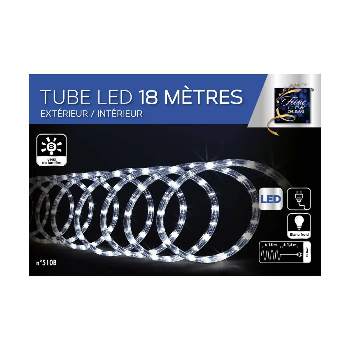 Girlanda świetlna zewnętrzna, w formie spirali, 324 LED