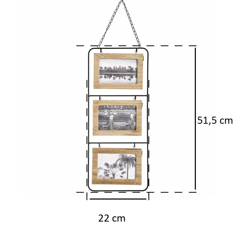 OUTLET Ramka na 6 zdjęć, wisząca, dwustronna