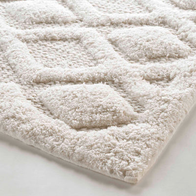 Dywanik łazienkowy NEMESIS, 100% bawełny, ecru, 50 x 80 cm