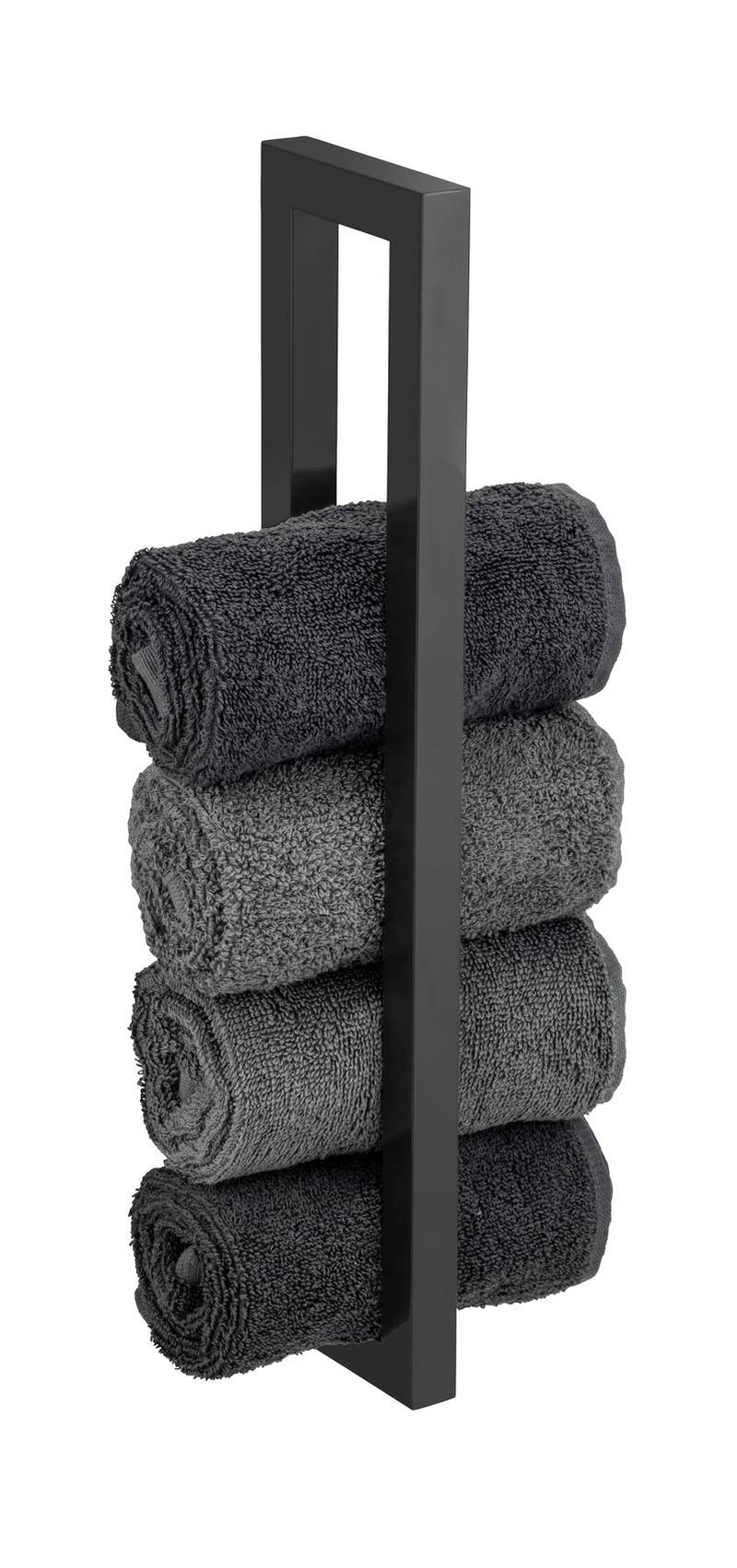 Uchwyt na ręczniki ze stali lakierowanej, czarny mat, REITANI, WENKO