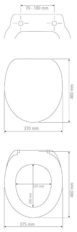 Deska sedesowa VORNO NEO, Duroplast, WENKO