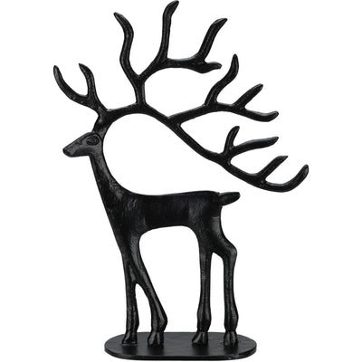 Figurka świąteczna renifer, metal, 31 cm 