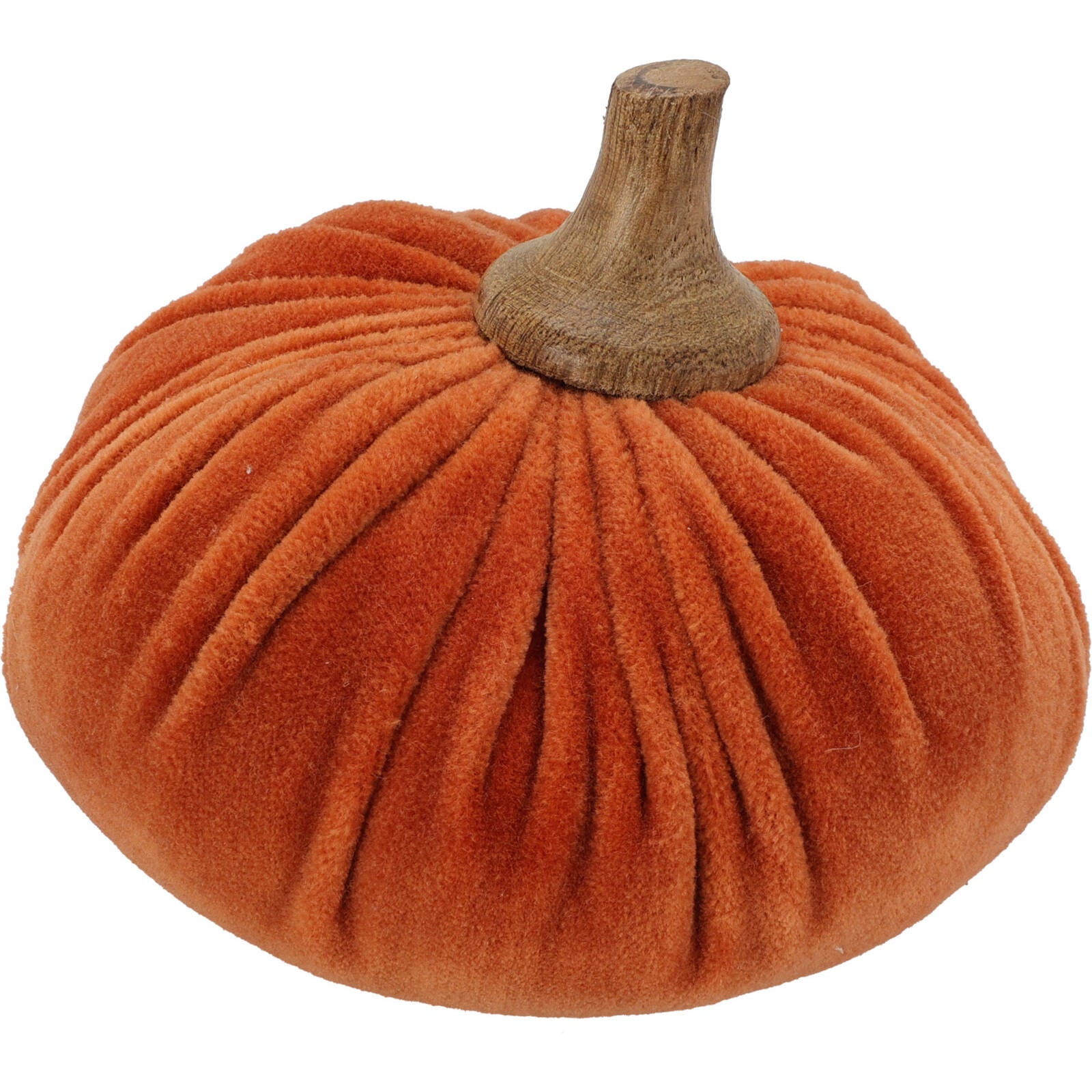 Sztuczna dynia, materiałowa dekoracja, 10 x 11 cm