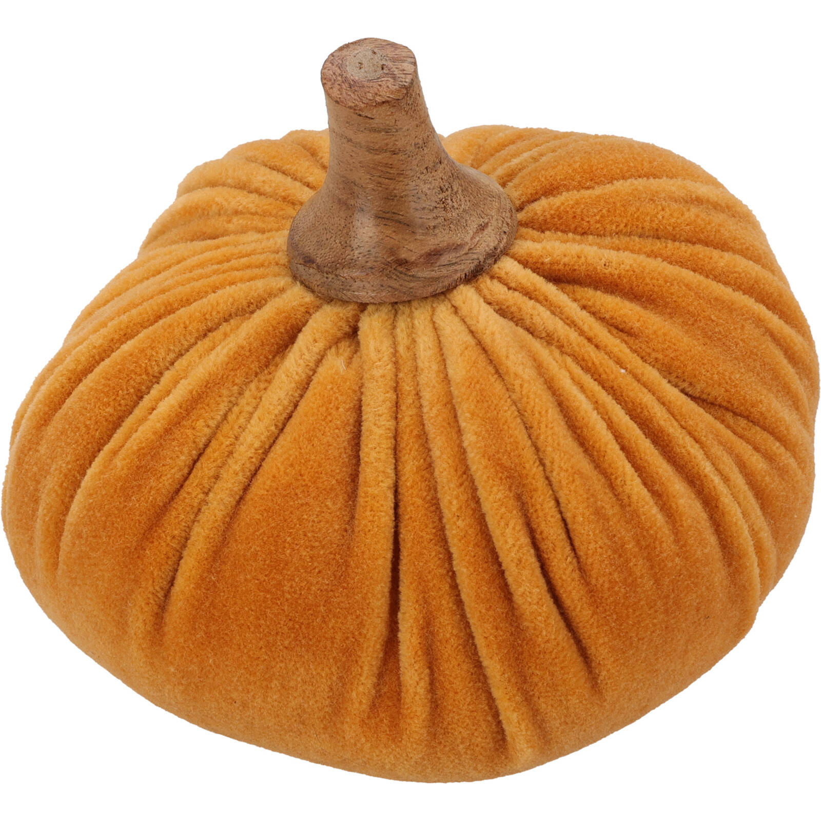 Sztuczna dynia, materiałowa dekoracja, 10 x 11 cm