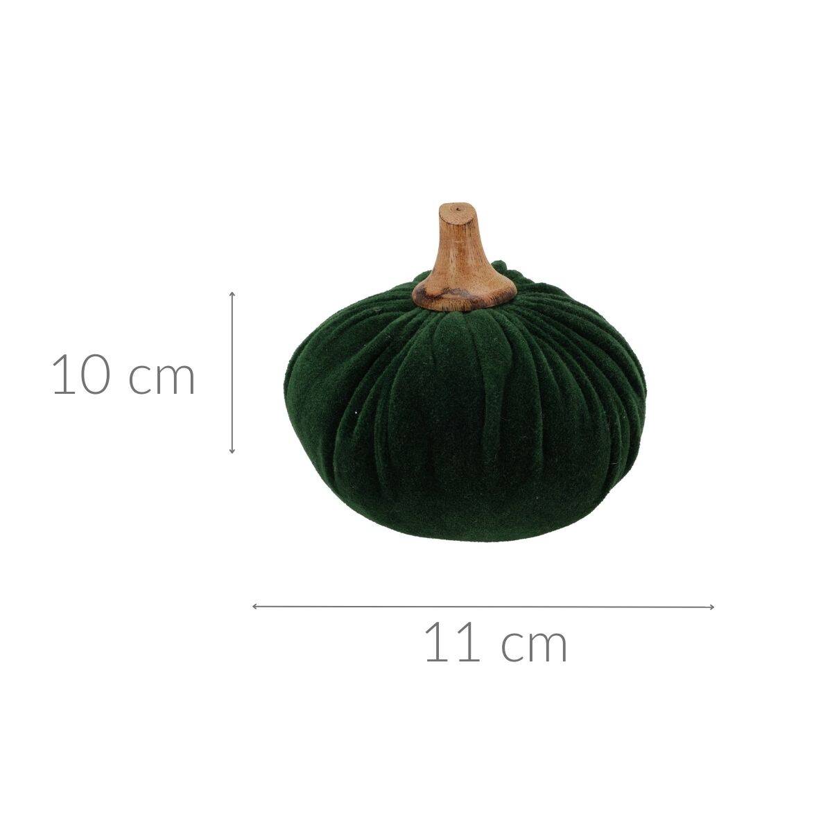 Sztuczna dynia, materiałowa dekoracja, 10 x 11 cm