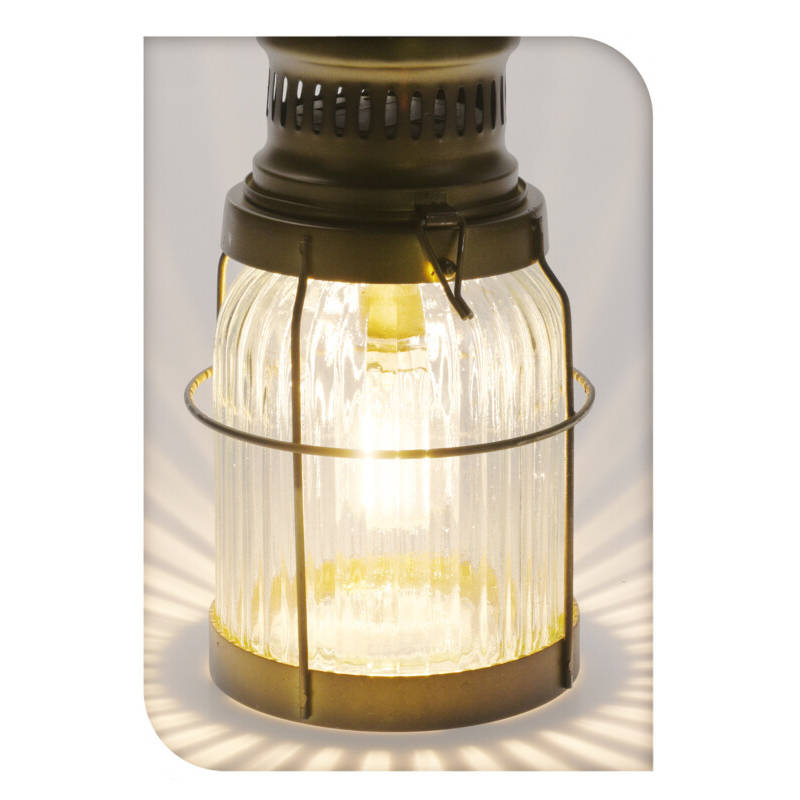 Lampion led w stylu vintage, 38 cm