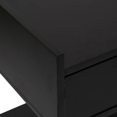Biurko czarne z szufladami TEDY, 110 x 55 x 78,5 cm